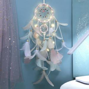 Dream Catcher Led Feather Wind Chimes Wall Hanging Home Decor Wholesale