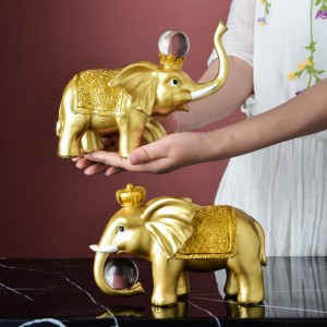 Thai Elephant Resin Handicraft Ornaments Home Decoration