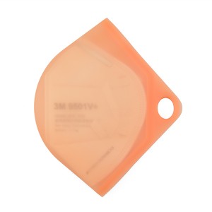 Wholesale Portable Reusable Silicone Clip Folder Face Mask Storage Bag