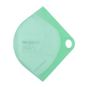 Wholesale Portable Reusable Silicone Clip Folder Face Mask Storage Bag