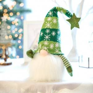 Christmas Decoration Glowing Dwarf Plush Doll Ornaments Faceless Rudolph