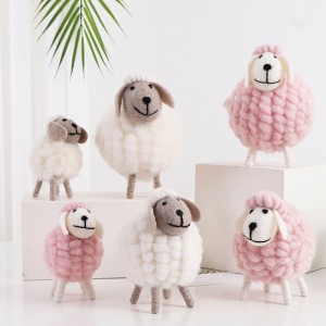 Felt Sheep Ornaments Home Bedroom Decorations លក់ដុំ