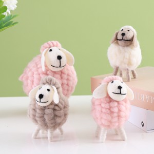 Felt Sheep Ornaments Home Bedroom Decorations ຂາຍສົ່ງຂາຍຍ່ອຍ