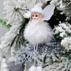 Feather Angel Pendant Doll Christmas Decoration