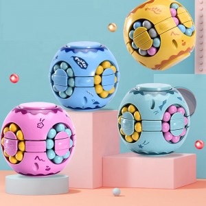 Fidget бозичаҳои рангин Figet Cube Stres Reliever Toy бозичаҳои ҳассос
