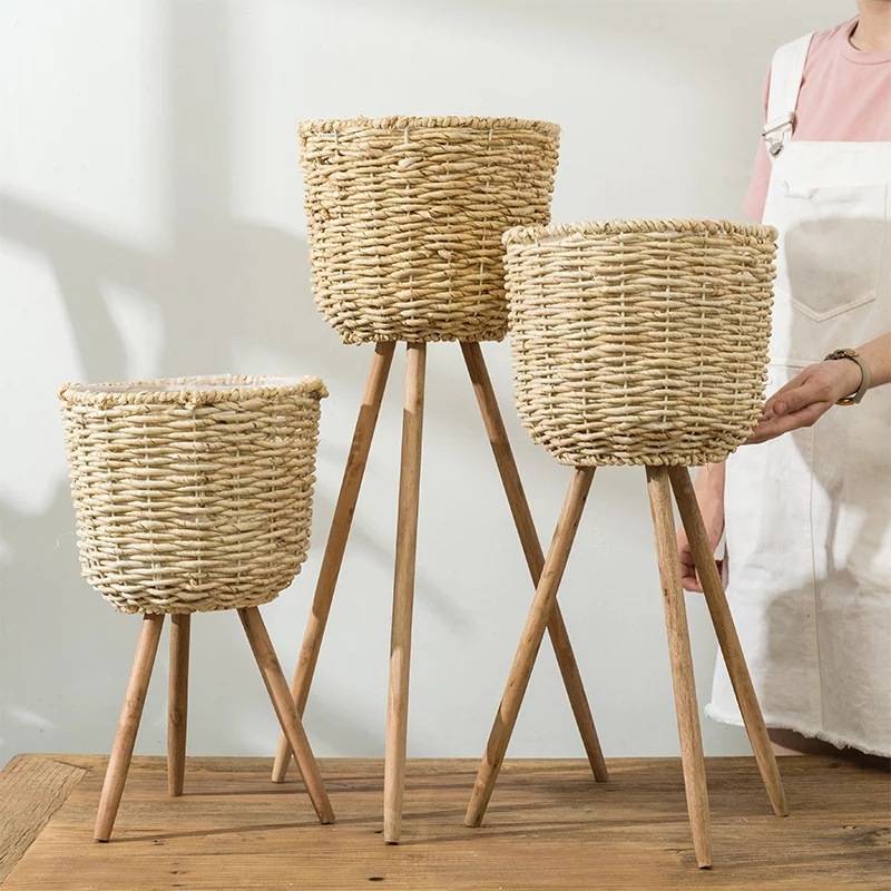 Factory wholesale Sourcing Provider - Floor Grass Flower Pot Hand-woven Flower Basket Decoration – Sellers Union