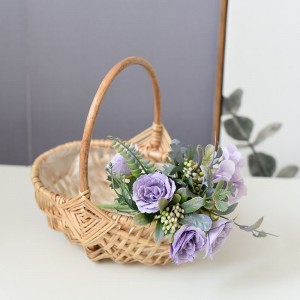 Flower Basket Hand Basket Woven Rattan Flower Pot Wholesale