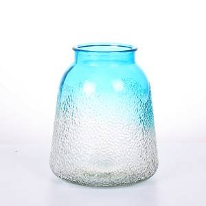 Gradient Color Vintage Plant Flower Glass Vases