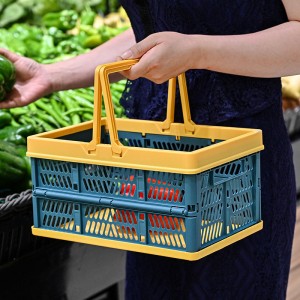 Сгъваема кошница за съхранение Кошница за пазаруване Кутия за съхранение на плодове и зеленчуци