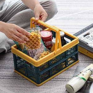Foldable Storage Basket Shopping Basket Fruit Vegetable Storage Box