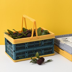 Összecsukható tárolókosár Bevásárlókosár Gyümölcs-zöldség tároló doboz