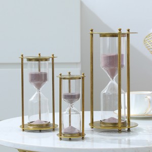 Glass Hourglass Timer Bookshelf Home Decoration Ornaments