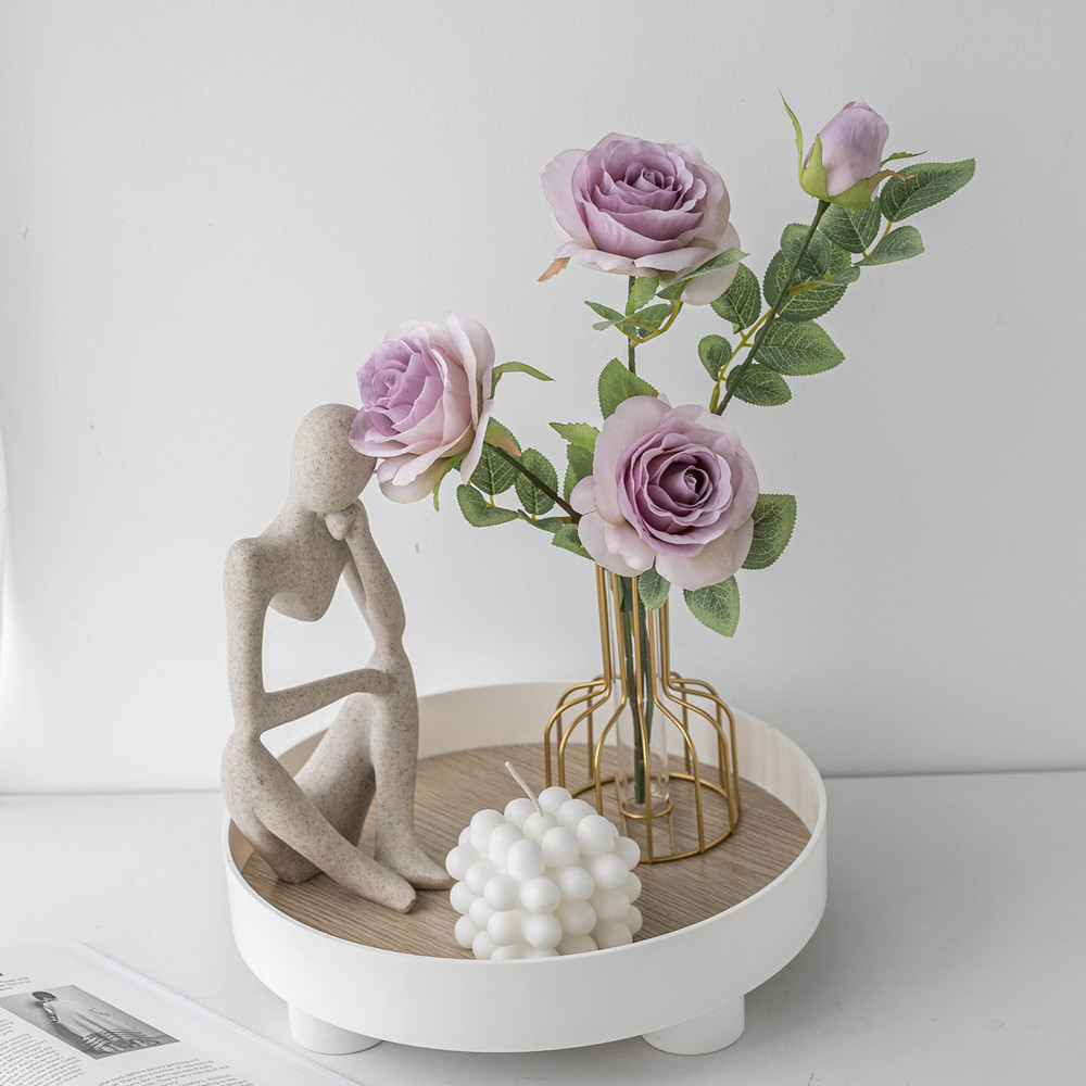 Wholesale Dealers of Venta de hogares - Glass Test Tube Artificial Flower Home Decoration Bouquet Wrought Iron Set – Sellers Union