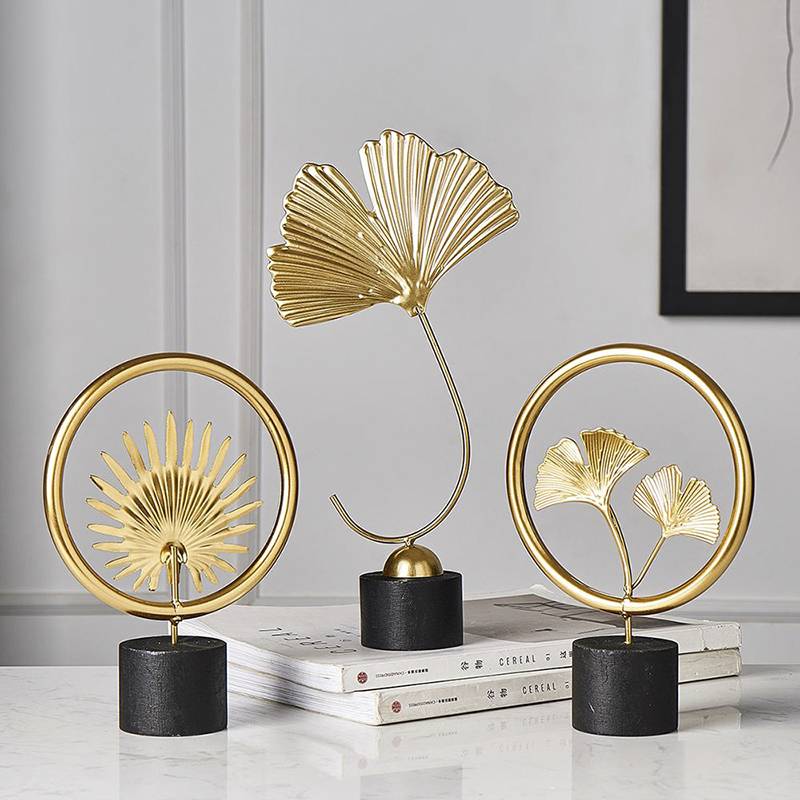 High Quality El mejor agente de compra de Yiwu - Gold Palm Leaves Ornament Home Decoration Accessories Iron Shape Crafts – Sellers Union
