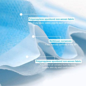 Disposable Personal Non-woven Face Mask Wholesale 3 Layers Disposable Face Masks for Sale