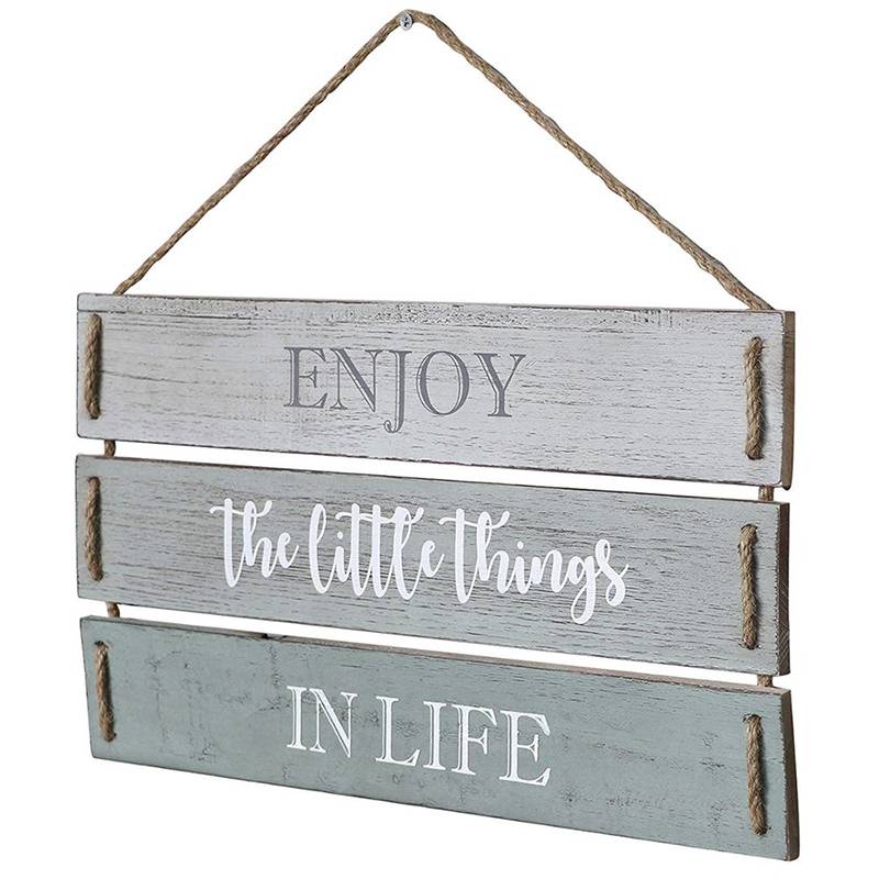 2017 New Style Guangzhou Export Agent - Little Things in Life Quote Wall Decor Wood Plank Hanging Sign – Sellers Union