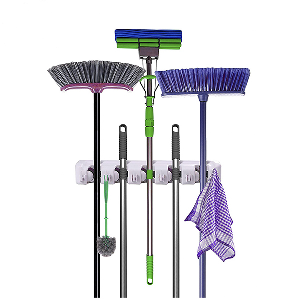 Good User Reputation for Purchasing Provider China - 5 Position Plastic Wall Mount Mop and Broom Holder Garden Tool Organizer Rake Non-Slip – Sellers Union