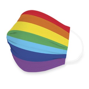 Adult 3ply Disposable Face Mask Rainbow Colorful Wholesale