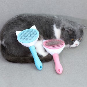 Pet Dehairing Comb ການກໍາຈັດຂົນ Brush ທໍາຄວາມສະອາດ Beauty Steel Needle comb