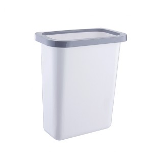 Wholesale Kitchen Cabinet Hanging Plastic Garbage Can Waste Bin With Fixed Ring