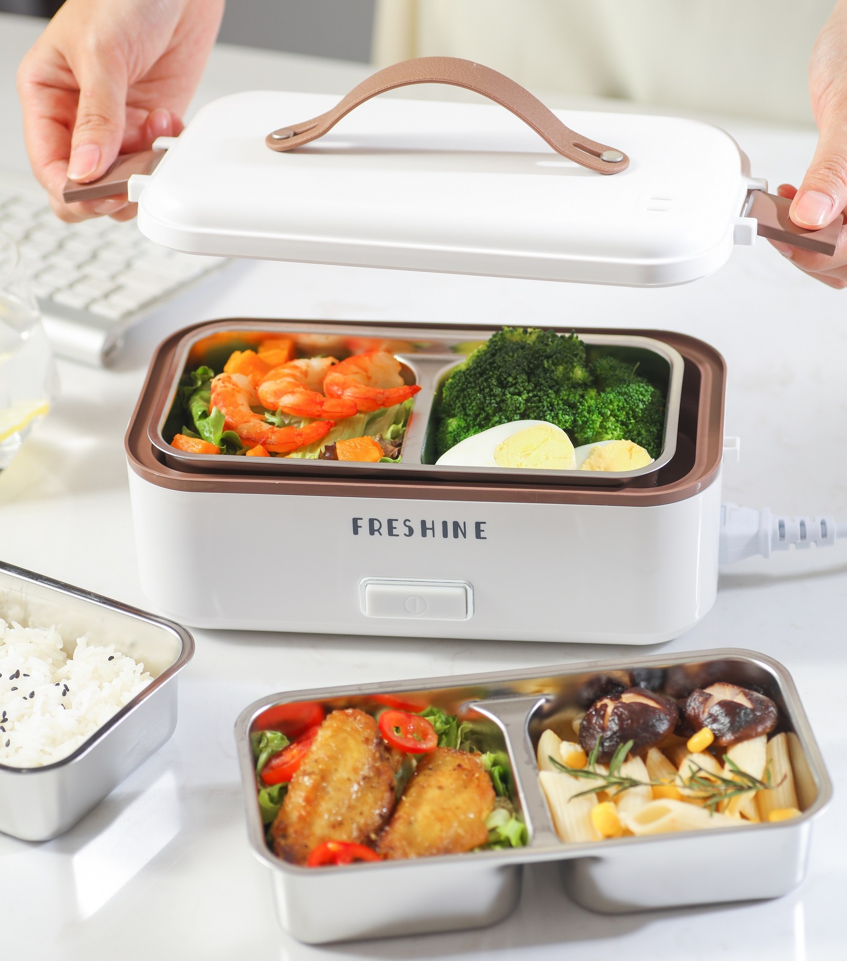 Low MOQ for Guangzhou Leather Market - Portable Lunch Box Plugged Electric Heating Heat Preservation Lunch Box – Sellers Union