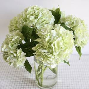 Wholesale Luxury Large Hydrangeas Flower Silk Artificial Flowers