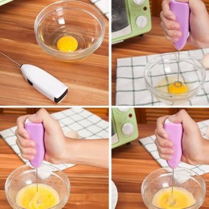 Electric Handheld Home Kitchen Eggbeater Mini Stainless Steel Mixer