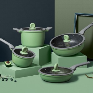 Wok Frying Pan Kitchenware Set Չկպչուն Ապուրի կաթսա Խոհարարական սպասք Մեծածախ