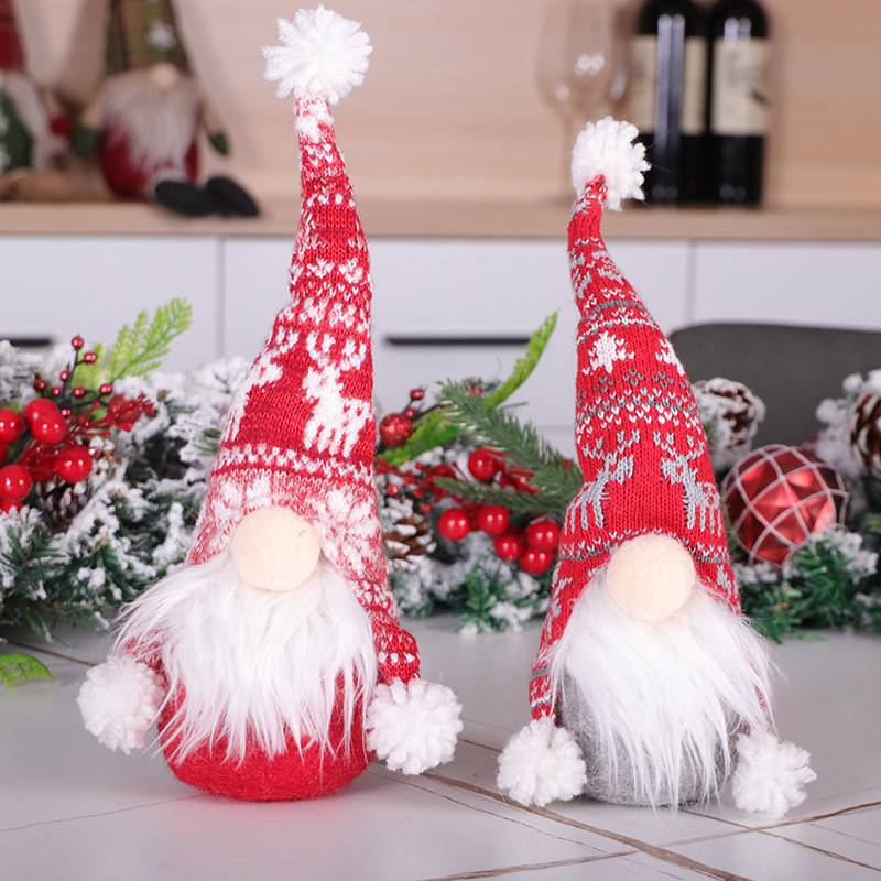 China wholesale La mejor agencia de China - Felt Christmas Pendant Doorless Old Man Knit Christmas Decoration – Sellers Union