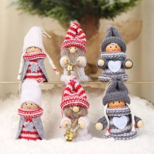 Christmas Decoration Knitted Doll Pendant Wholesale