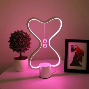 Lámpada de mesa LED Balance magnético Faros de cama intelixentes por xunto