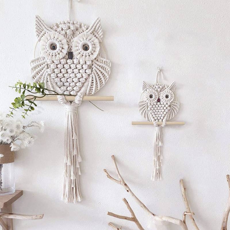 Best-Selling Buying Provider - Large Handmade Owl Cotton Decorative Wall Hanging Home Decor – Sellers Union