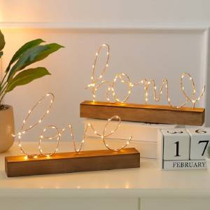 Letter Model Home Decor Lamp Crafts Light Alphabet LED Decoration