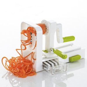 Wholesale Kitchen Tools Long Curly 5 Blade Plastic Spiral Vegetable Cutter and Slicer