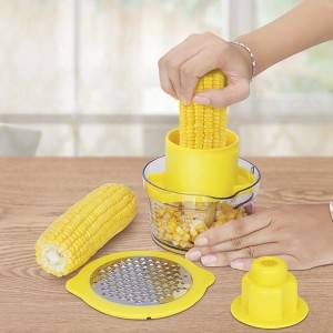 Kitchen Plastic Manual Yellow Maize Stripper Vegetable Peeler Wholesale