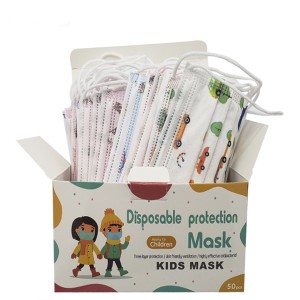 Lovely Printing Earloop Kids 3 ply Disposable Face Mask China Wholesale