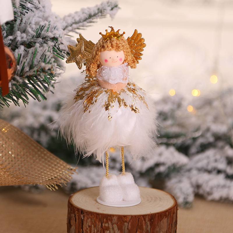 Lowest Price for Venta de adornos - Mini White Love Angel Christmas Decoration Ornaments – Sellers Union
