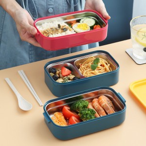 Multi-layer Portable Lunch Box Stainless Steel Heat Preservation Tableware
