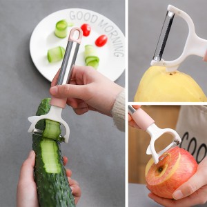 Multifunctional Peeling Knife Kitchen Long Handle Apple Peeling Tool