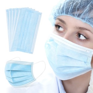 Medical 3Ply Earloop Mouth Disposable Non woven Face Mask Wholesale