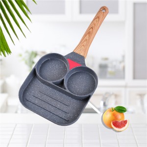 Two-hole Omelette Pan Four-hole Non-stick Frying Steak Frying Pan