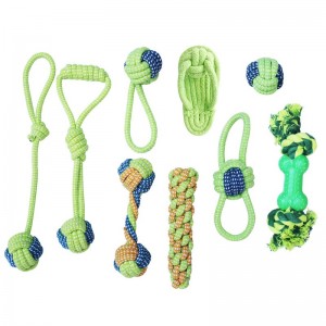 Tsiaj Cotton Rope Toy Dog Molar Colorful Bite Toy Set Wholesale