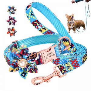 I-Cute Laser Lettering Dog Collar Pet Leash Dog Rope Wholesale