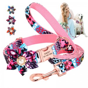 I-Cute Laser Lettering Dog Collar Pet Leash Dog Rope Wholesale