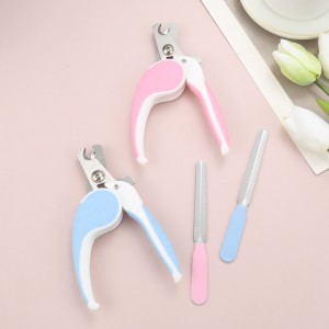 Pet Nail Clipper Dog Cat Nail Clipper Stainless Steel Band File Pet Grooming