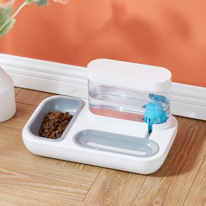 Awtomatikong Water Dispenser Double Bowl Cat Bowl Dog Bowl Pet Waterer