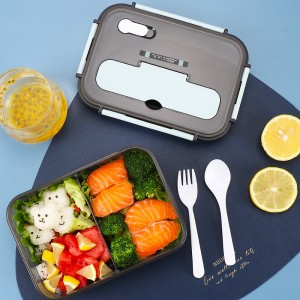 Plastic Lunch Box Portable Sealing Fresh Food Box Kitchen Wholesale