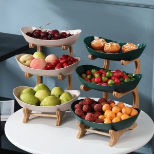Multilayer Plastic Snack Tray Household Decoration Wholesale