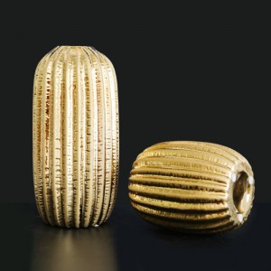 Adornos decorativos de jarrón de cerámica dorados chapados