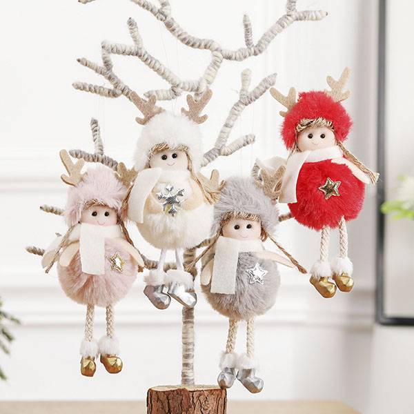 OEM/ODM Manufacturer Purchasing Outsourcing Yiwu - Christmas Plush Angel Pendant Doll Christmas Tree Decoration – Sellers Union